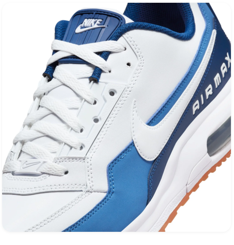 Nike Air Max Low-Top Sneakers – White, Blue & Gum