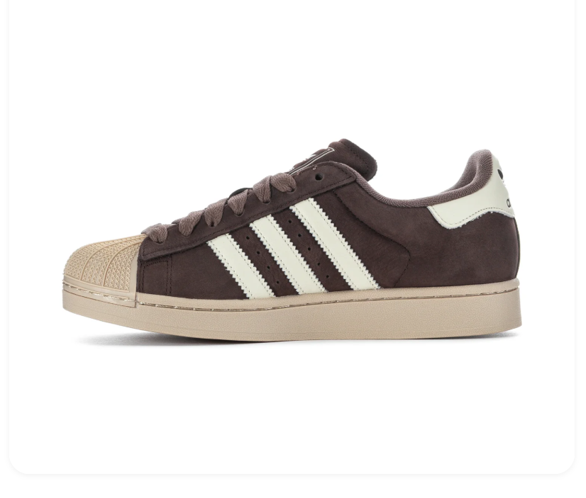Adidas Superstar Low-Top Sneakers – Brown & Cream