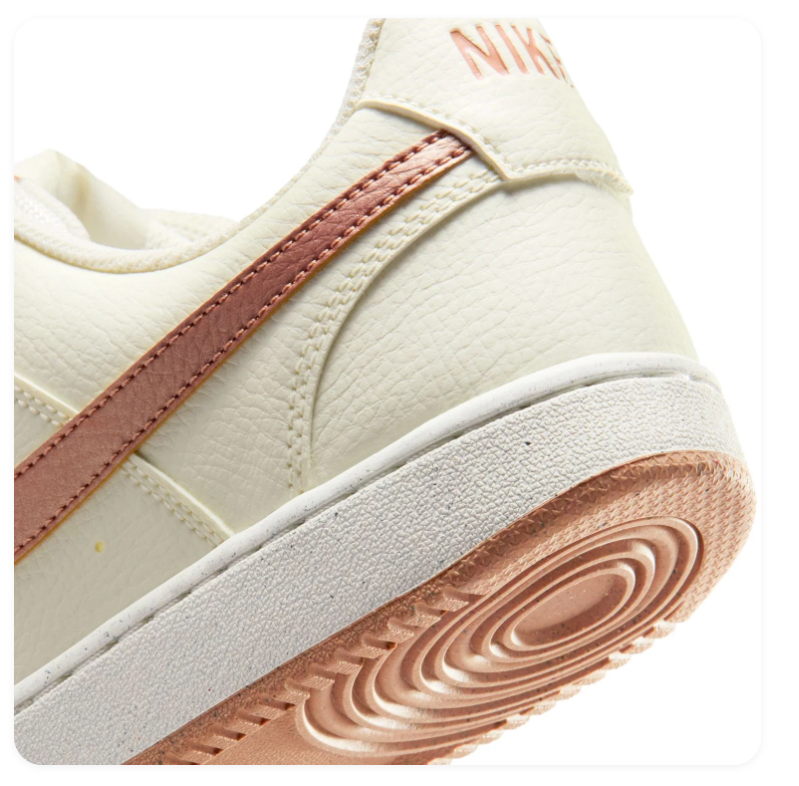 Nike Court Vision Low Sneakers – Cream & Dusty Rose