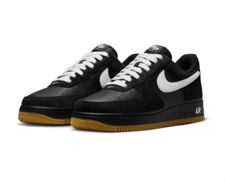 Nike Air Force 1 Low Sneakers – Black, White & Gum