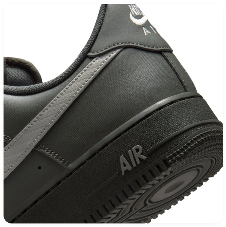 Nike Air Force 1 Low Sneakers – Dark Olive & Grey