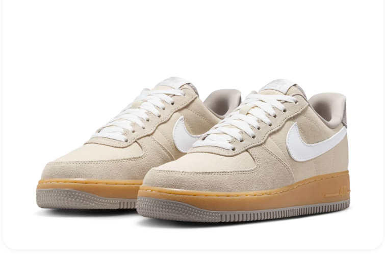Nike Air Force 1 Low Sneakers – Beige, White & Gum