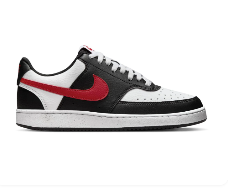 Nike Court Vision Low Sneakers – Black, White & Red