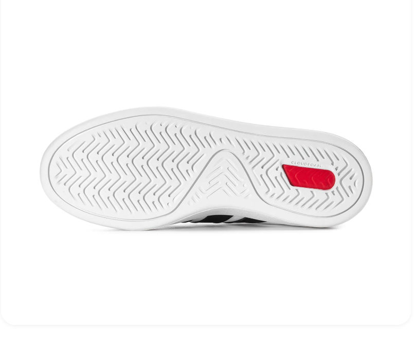Adidas Low-Top Sneakers – White & Black with White Sole