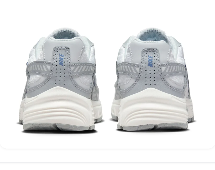 Nike Retro Low-Top Sneakers – White, Silver Grey & Blue