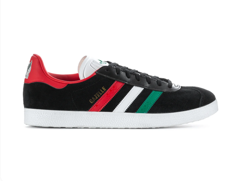 Adidas Gazelle Mexico Sneakers - Black, Green, White & Red