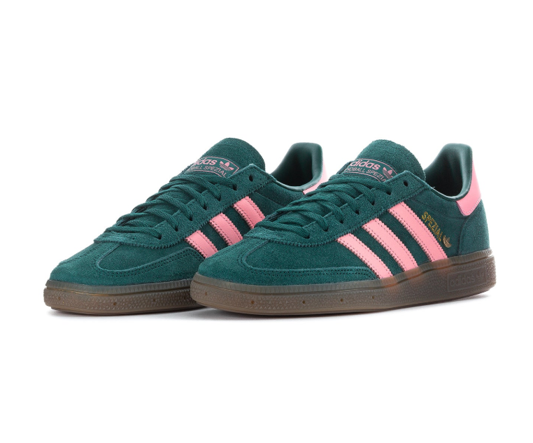 Adidas Handball Spezial Sneakers - Dark Green, Pink & Gum