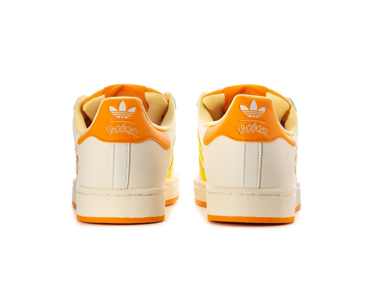 Adidas Pokémon Charmander Shell-Toe Sneakers - Cream & Orange