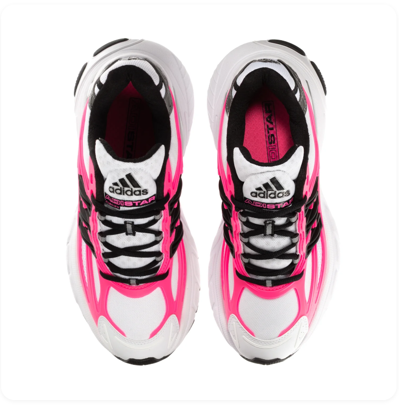 Adidas Adistar Chunky Sneakers - White, Hot Pink & Black