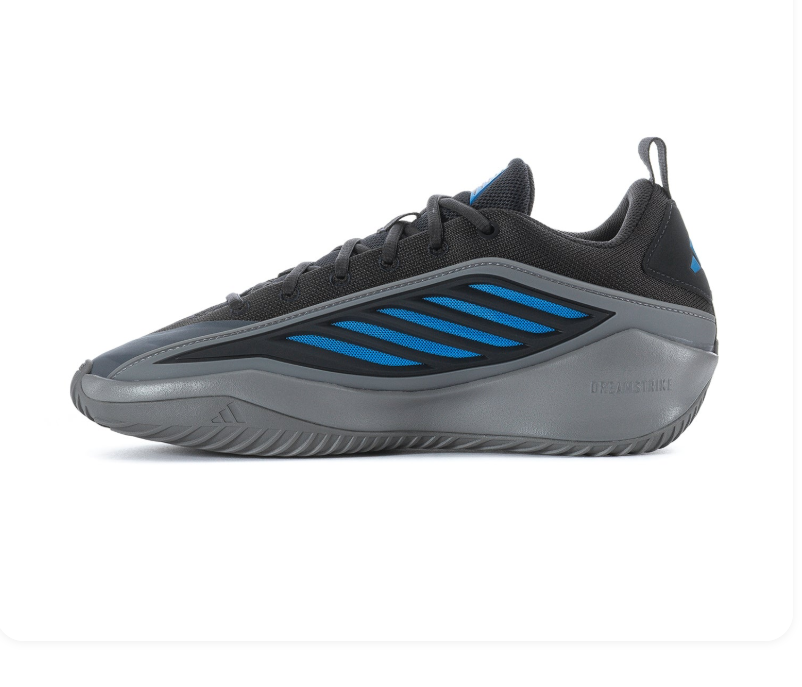 Adidas Low-Top Mesh Sneakers – Black, Grey & Bright Blue