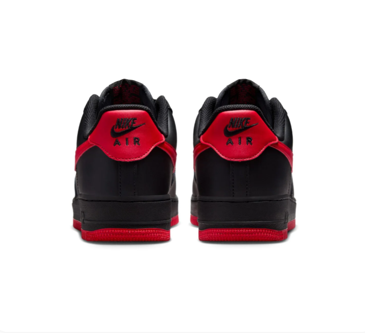 Nike Air Force 1 Low Sneakers – Black & Red