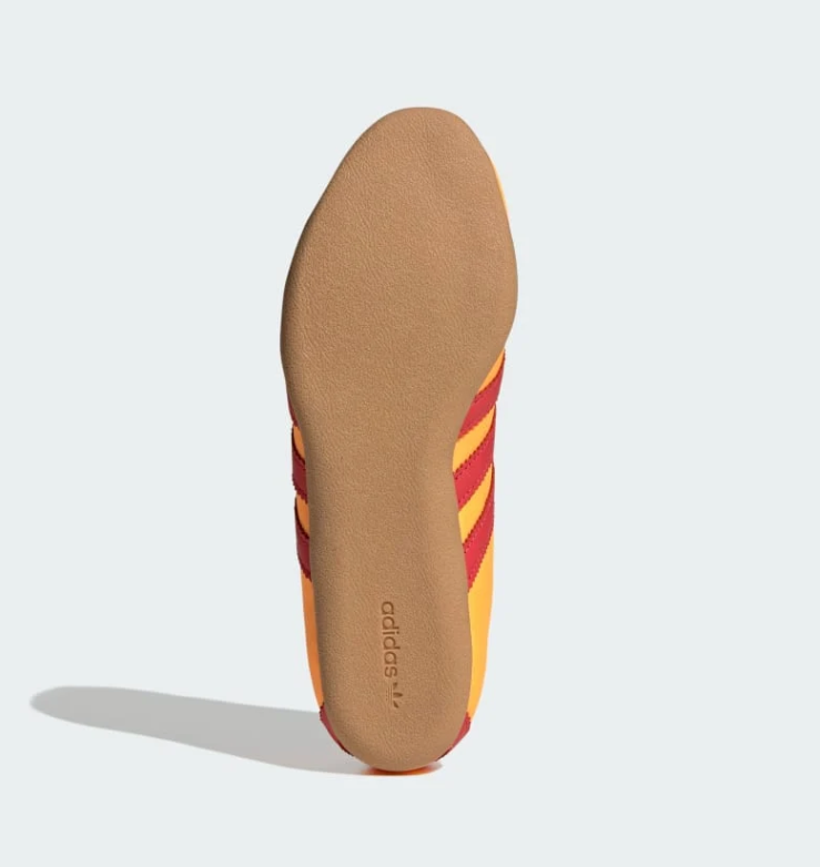 Adidas Tokyo Low-Top Sneakers - Golden Yellow, Red & Tan