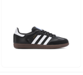Adidas Samba Low-Top Sneakers – Black & White with Brown Sole