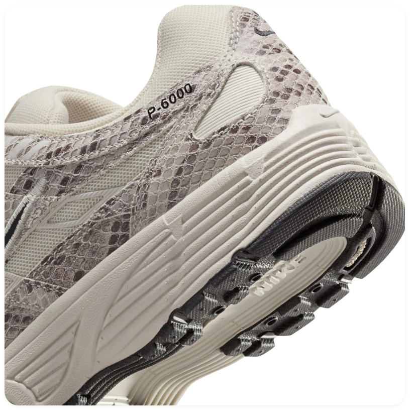 Nike P-6000 Snakeskin Print Sneakers – Cream & Grey
