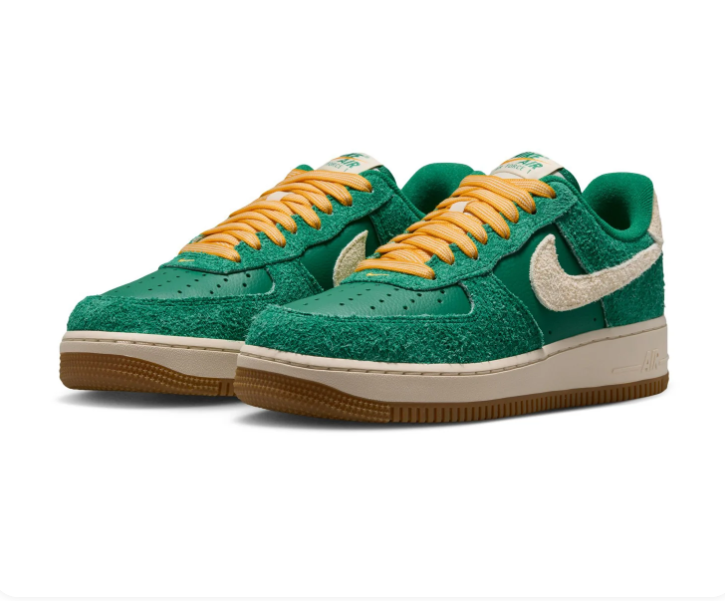 Nike Air Force 1 Low Sneakers – Green, Cream & Yellow