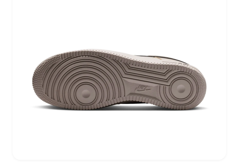 Nike Air Force 1 Low Sneakers – Light Taupe & Dark Brown