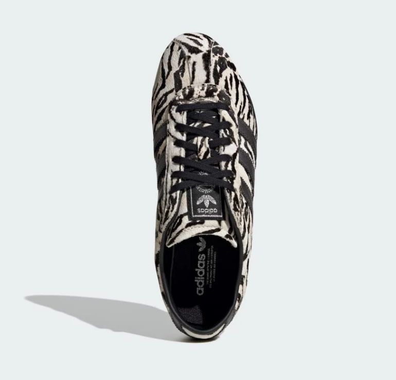 Adidas Zebra Print Low-Top Sneakers - Cream & Black