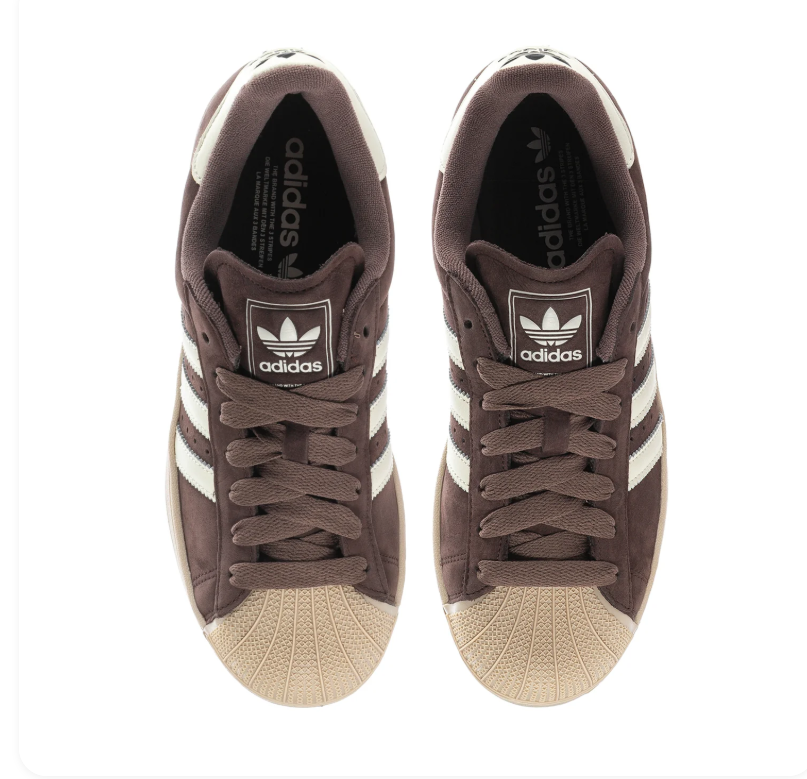 Adidas Superstar Low-Top Sneakers – Brown & Cream