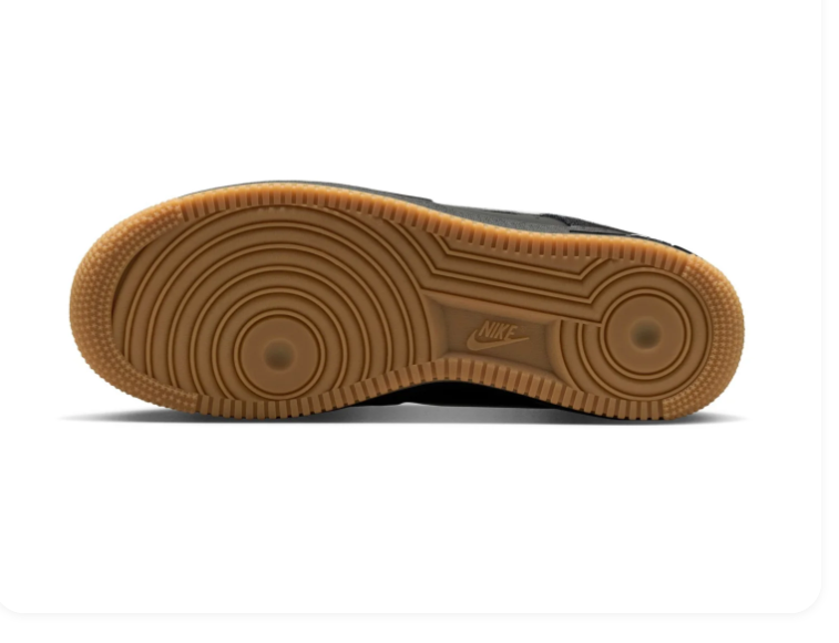 Nike Air Force 1 Low Sneakers – Black, White & Gum