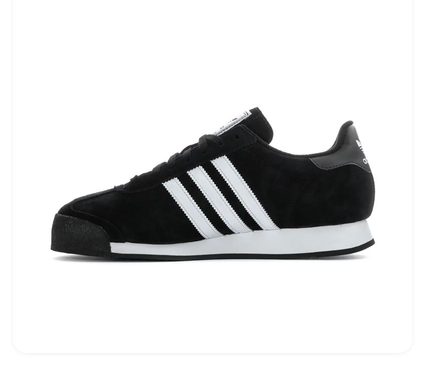 Adidas Samoa Low-Top Sneakers – Black & White