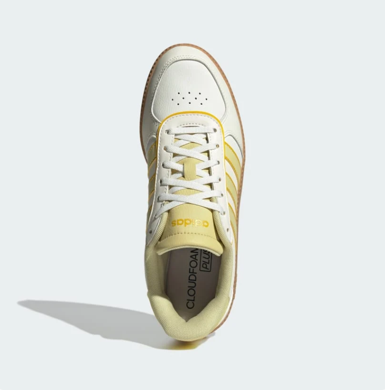 Adidas Low-Top Sneakers - White, Pale Yellow & Gum