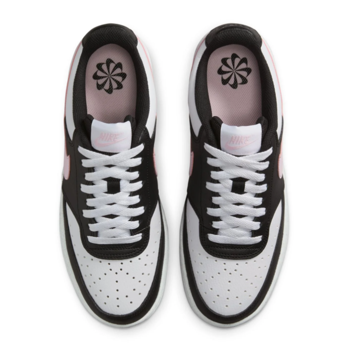 Nike Low-Top Sneakers – Black, White & Pale Pink