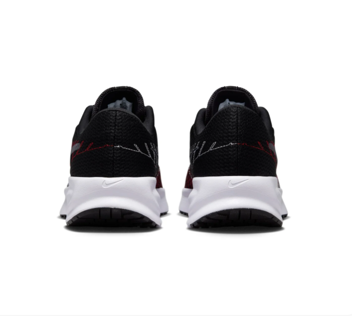 Nike Low-Top Mesh Sneakers – Black, Red & White