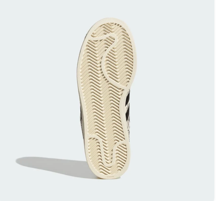 Adidas Superstar Star-Pattern Sneakers - Cream & Black