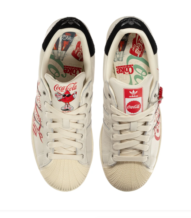 Adidas Coca-Cola Shell-Toe Sneakers - Cream, Red & Black
