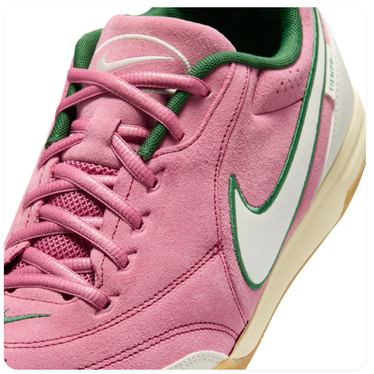 Nike Tiempo Low-Top Sneakers – Pink, Cream & Green