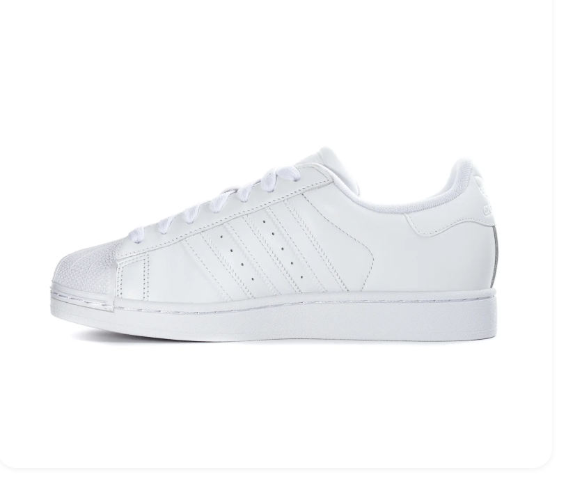 All-White Shell-Toe Low-Top Sneakers