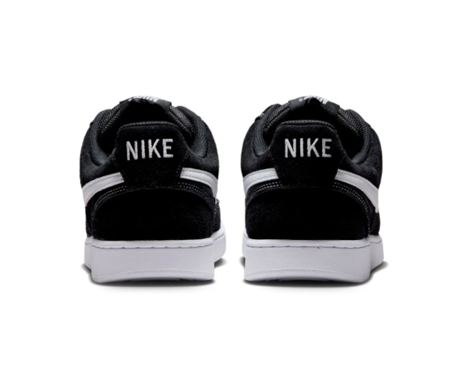 Nike Court Vision Low Sneakers – Black & White Contrast Stitching