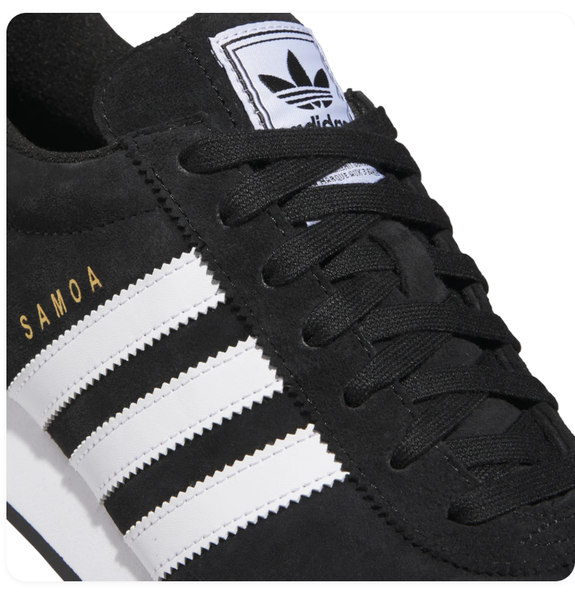 Adidas Samoa Low-Top Sneakers – Black & White