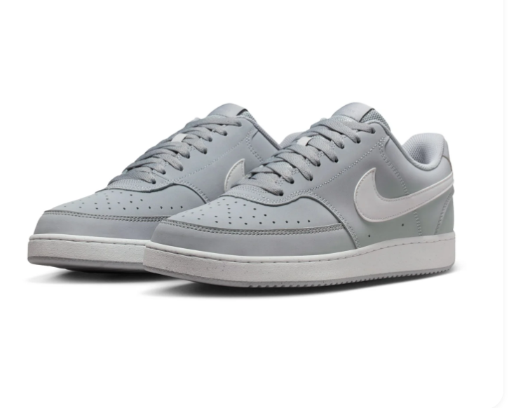 Nike Court Vision Low Sneakers – Light Grey & White