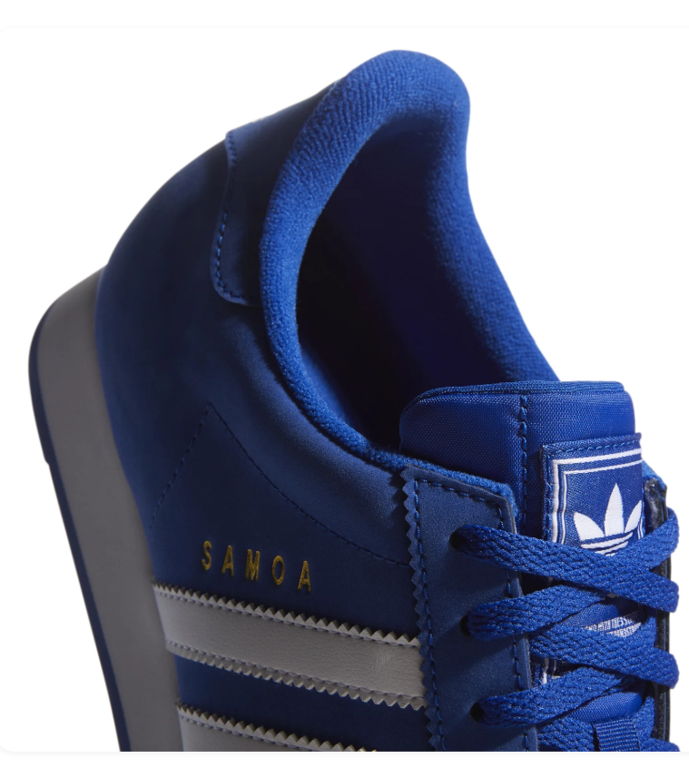Adidas Samoa Low-Top Sneakers - Royal Blue & White