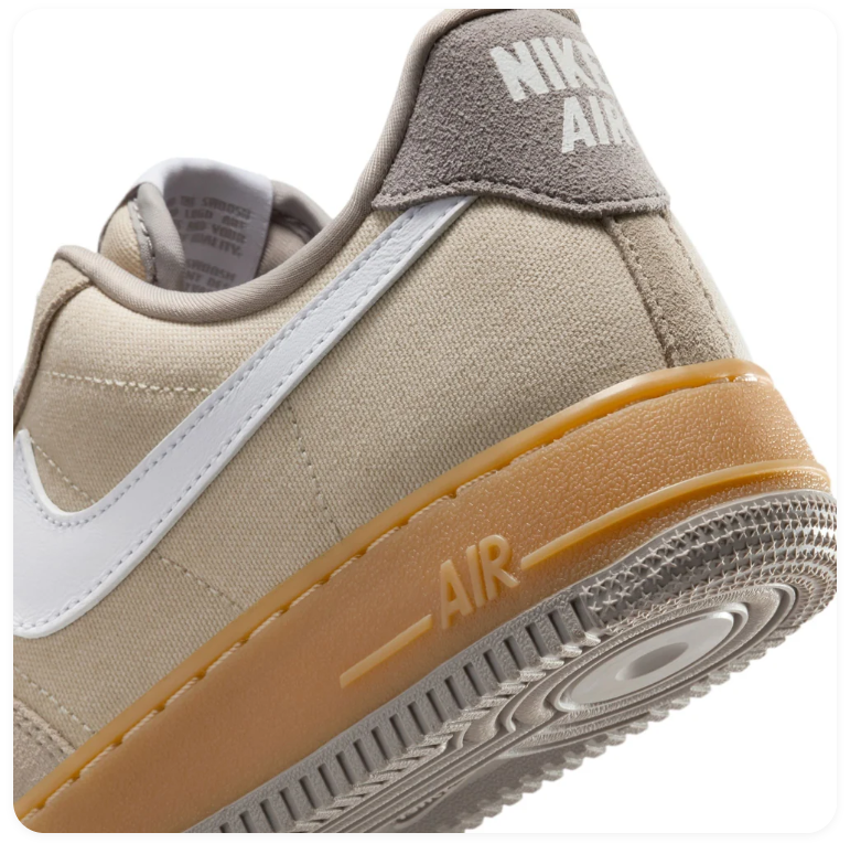 Nike Air Force 1 Low Sneakers – Beige, White & Gum
