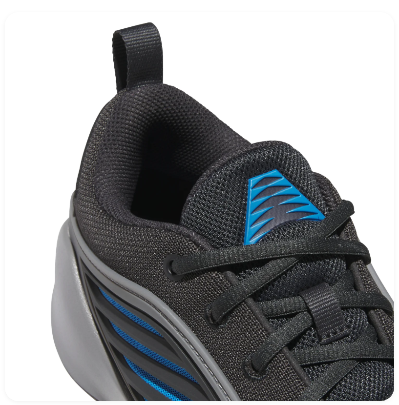 Adidas Low-Top Mesh Sneakers – Black, Grey & Bright Blue