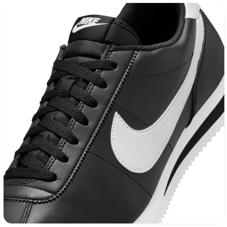Nike Black & White Retro Low-Top Sneakers
