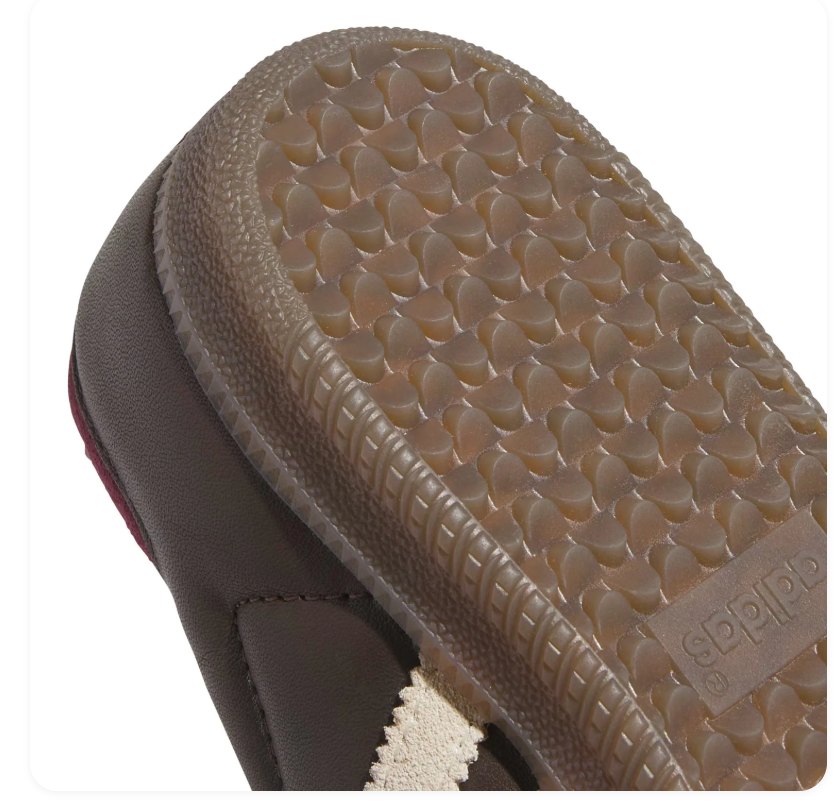 Adidas Samba Sneakers - Dark Brown, Cream & Burgundy