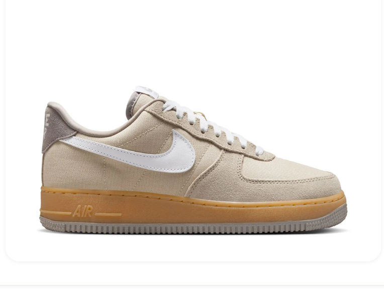 Nike Air Force 1 Low Sneakers – Beige, White & Gum