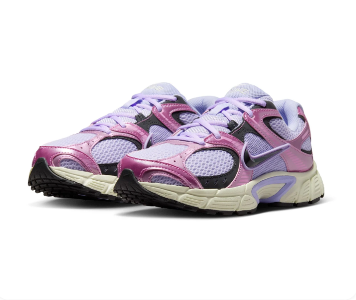 Nike Retro Mesh Sneakers – Lilac, Metallic Pink & Black