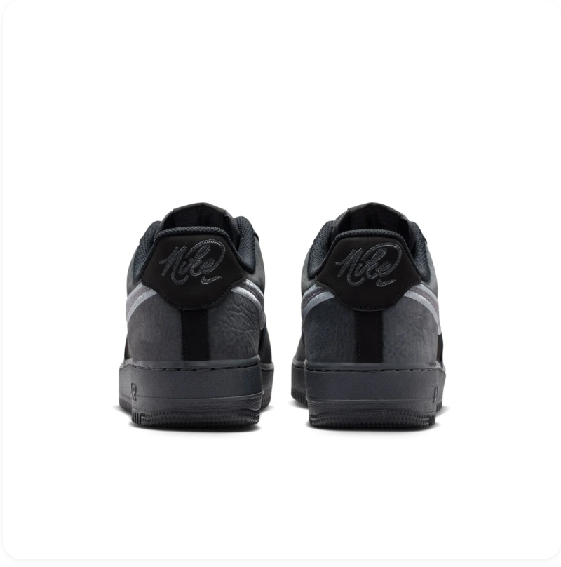 Nike Air Force 1 Low Sneakers – Black, Charcoal & Silver Grey