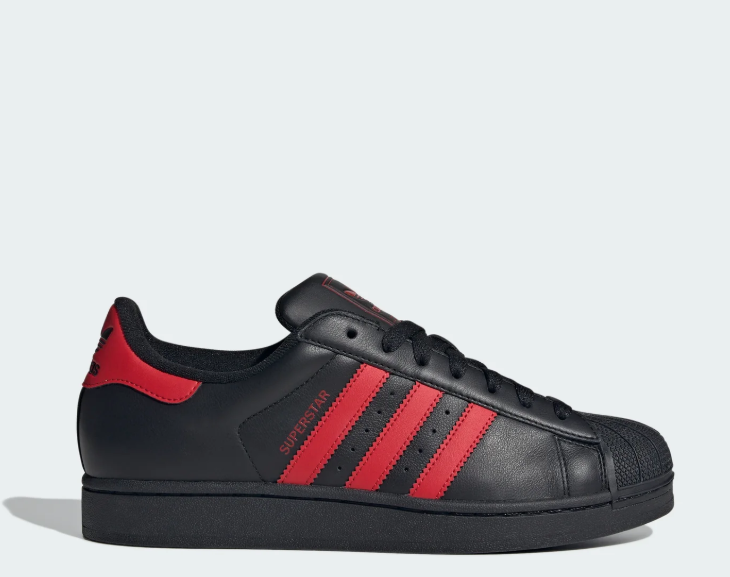 Adidas Superstar Sneakers - Black & Red