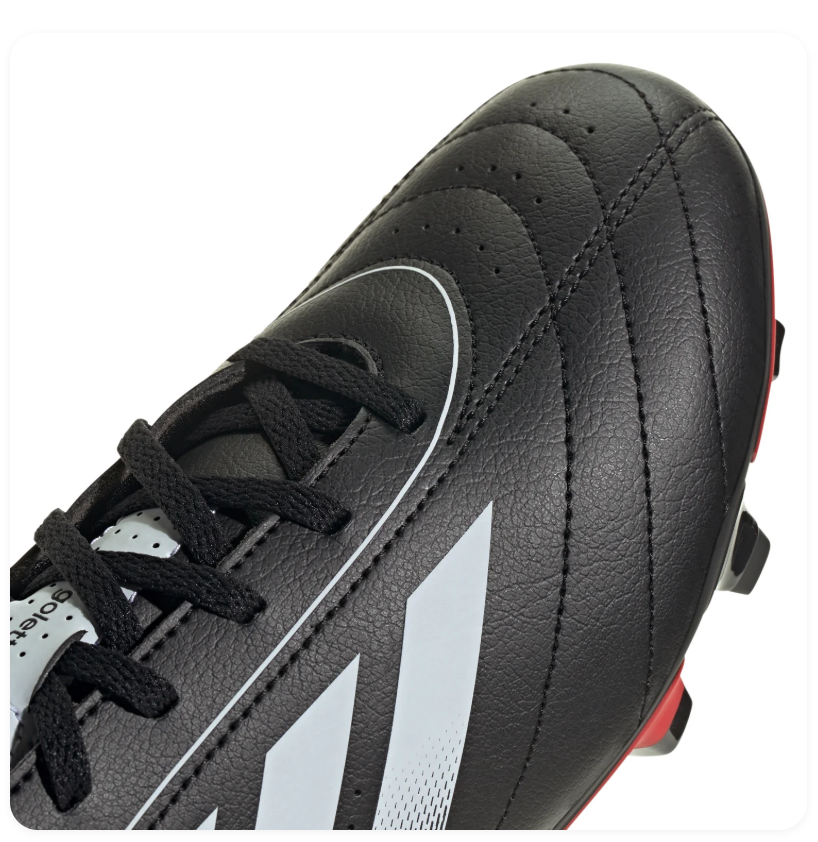 Adidas Goletto Soccer Cleats - Black, White & Red