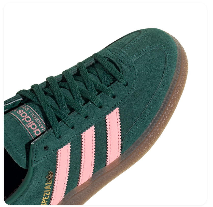 Adidas Handball Spezial Sneakers - Dark Green, Pink & Gum