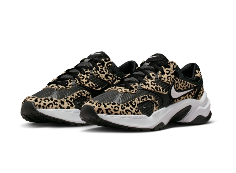 Nike Leopard Print Chunky Sneakers – Black & White