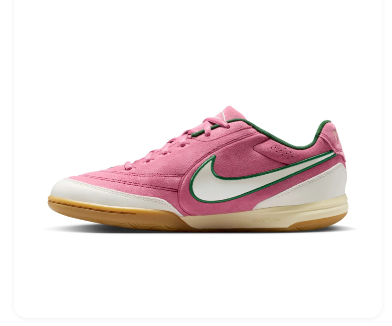 Nike Tiempo Low-Top Sneakers – Pink, Cream & Green