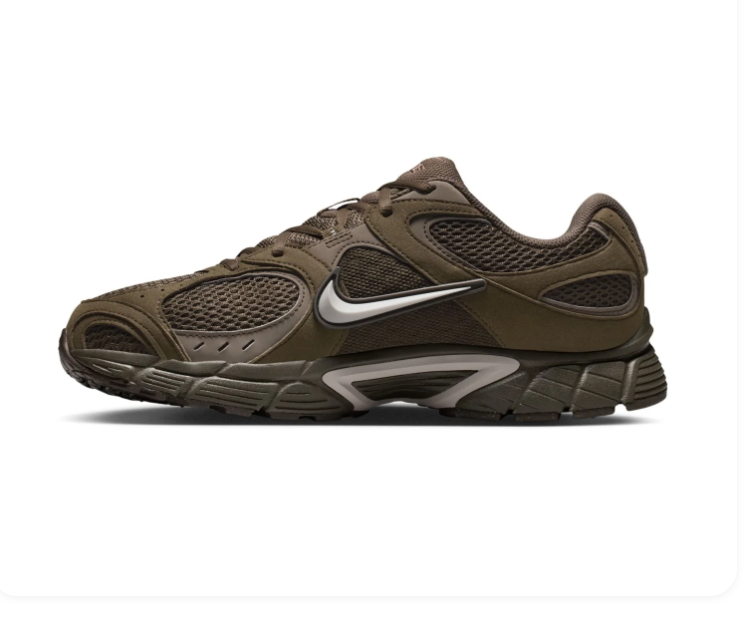 Nike Retro Mesh Sneakers – Olive Brown & Silver Grey