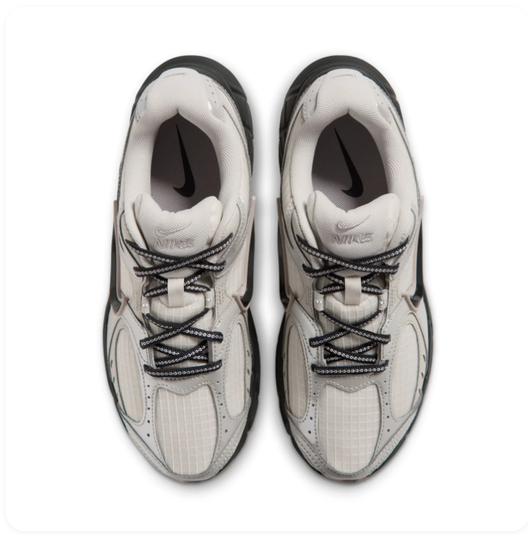 Nike Retro Low-Top Sneakers – Cream, Silver & Black