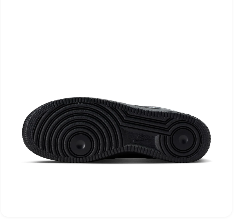 Nike Air Force 1 Low Sneakers – Black, Charcoal & Silver Grey